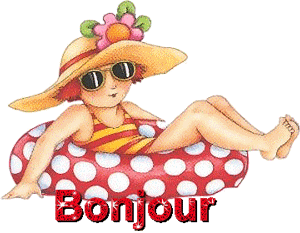 Gif bonjour vacances
